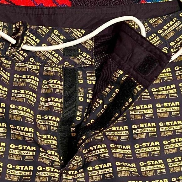 Mens G-STAR Raw Jordan Black Swim Shorts / Size XL - Picture 5 of 7